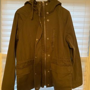 GAP army green fall coat